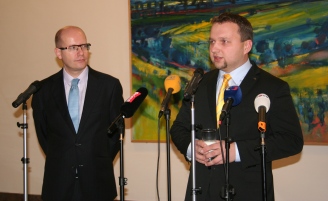 Ministr Jurečka a premiér Bohuslav Sobotka