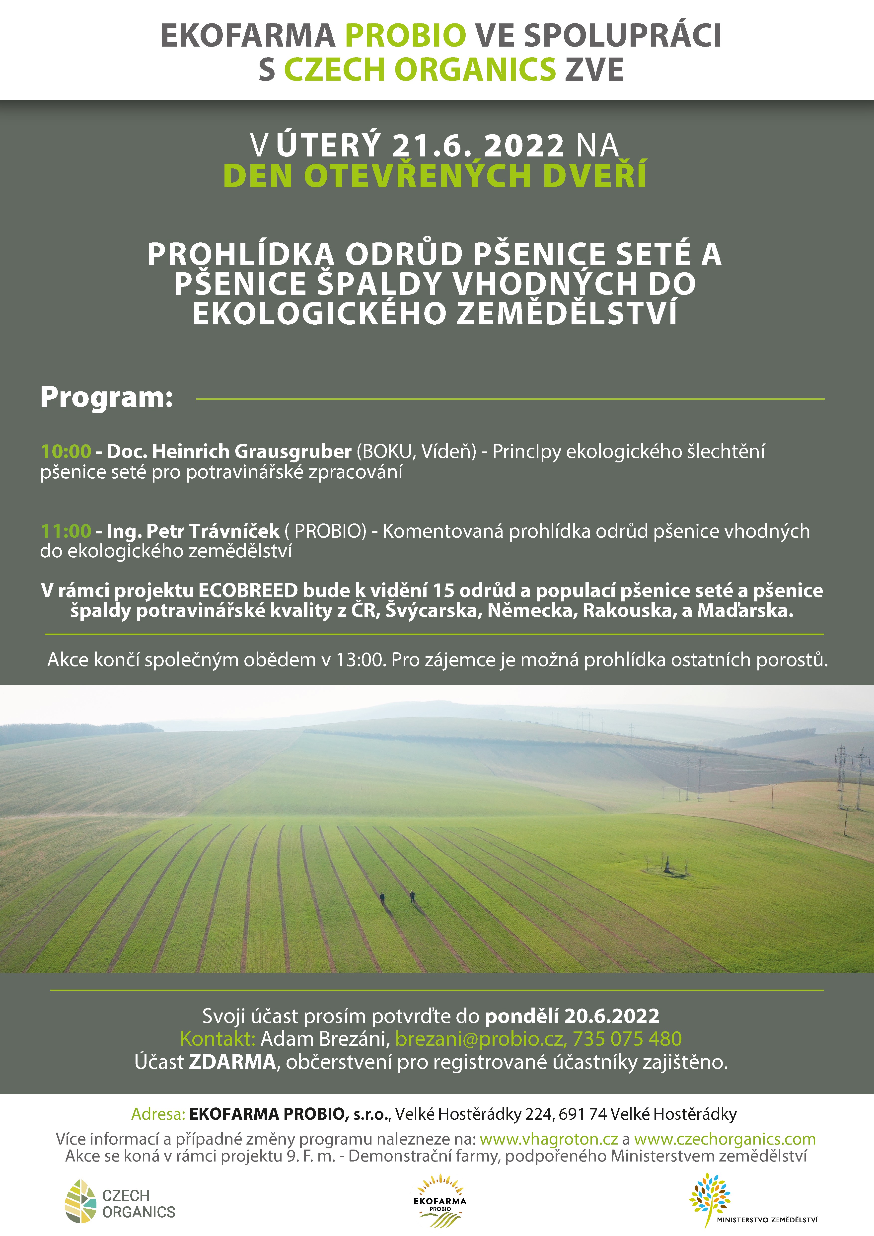 Den otevřených dveří Ekofarma Probio 21.6.2022
