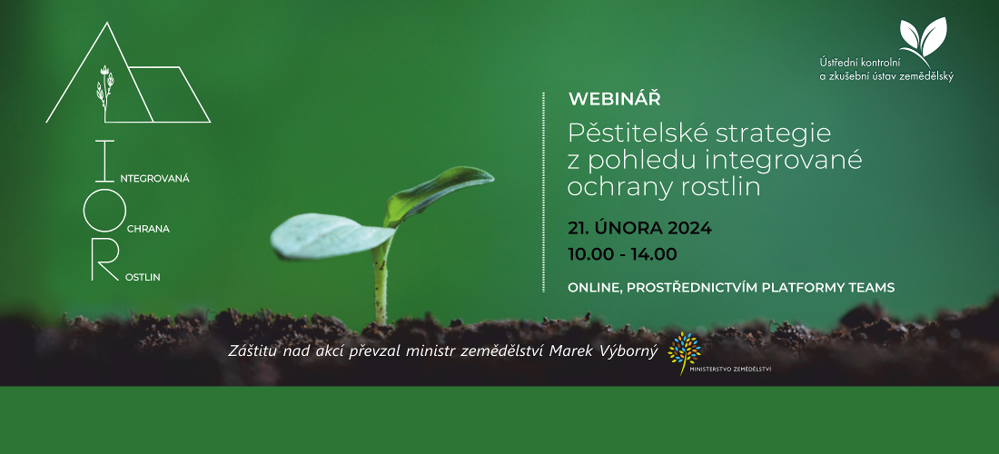 Tisková zpráva a prezentace z webináře na téma integrované ochrany rostlin